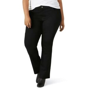 Lee - Mid Rise Bootcut Black Jeans Plus Size Petite